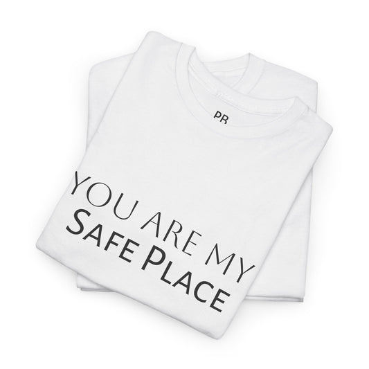 You Are My Safe Place tshirt • Couple Gift • Minimal Cozy Crewneck tshirt